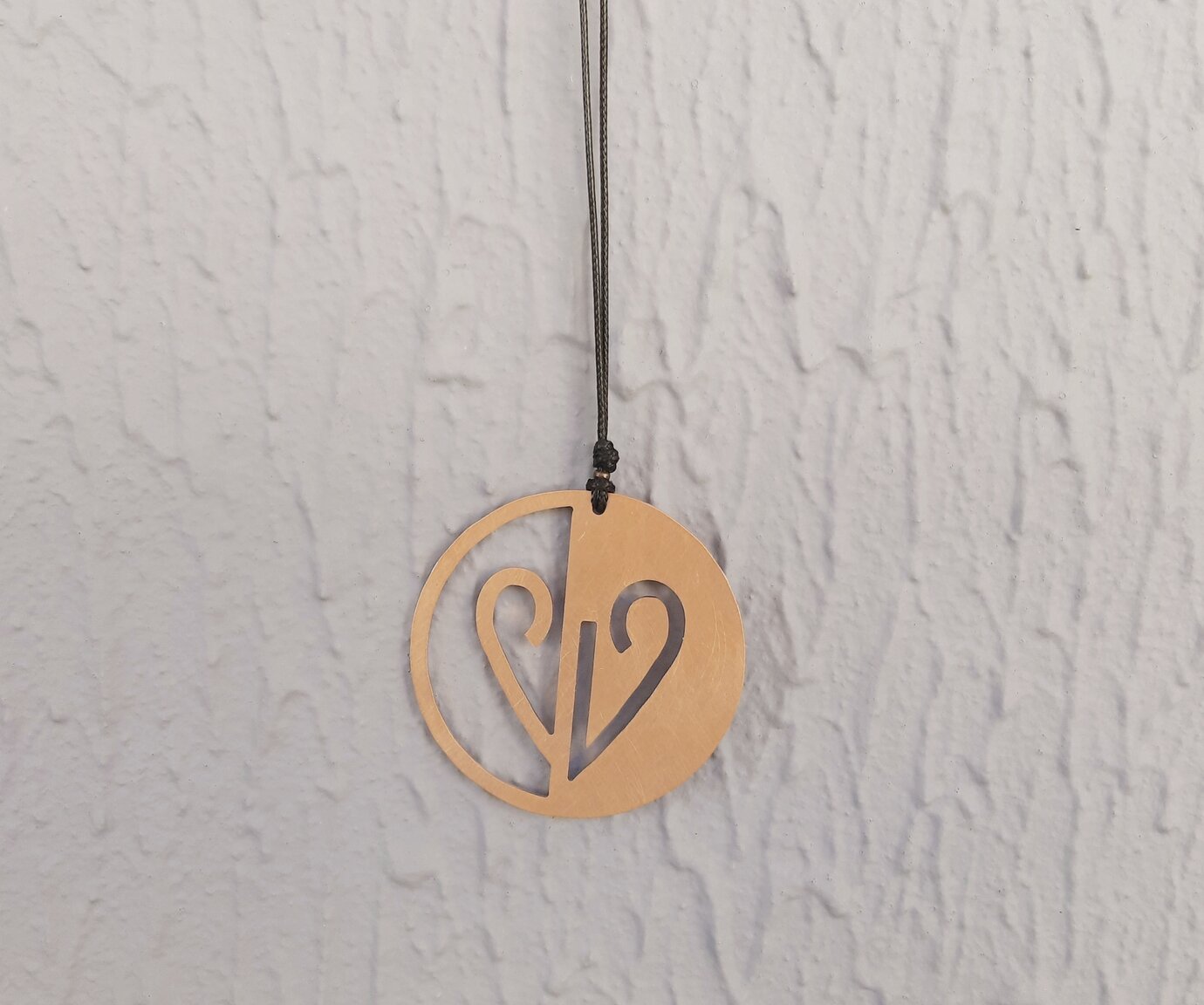 Rose gold plated heart necklace 