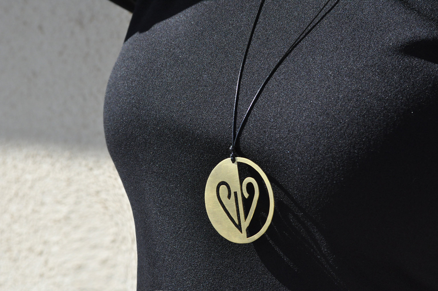 Gold plated heart necklace 