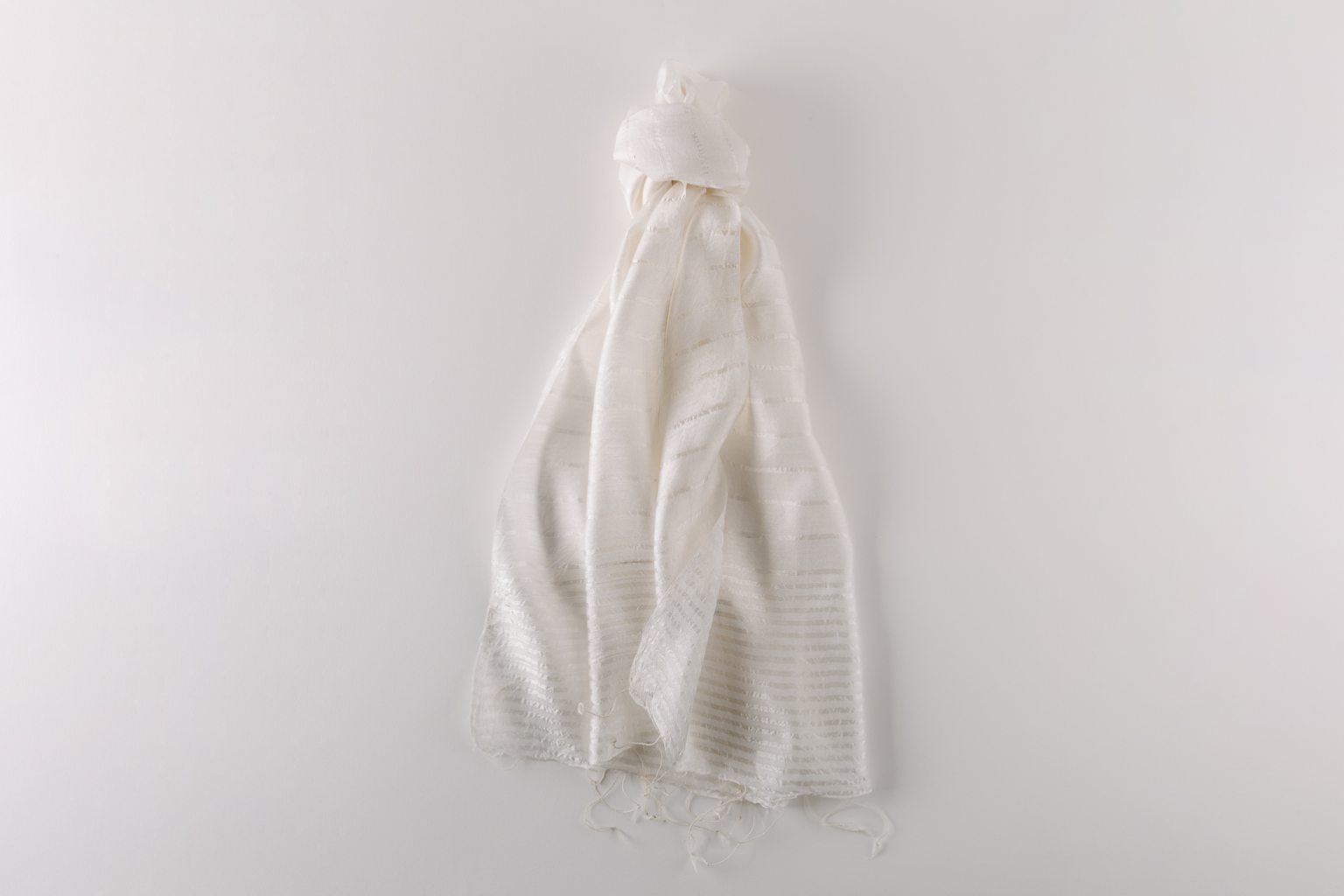 White silk scarf
