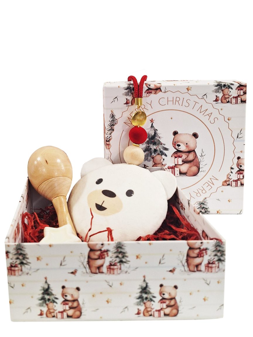 Χριστουγεννιάτικο σετ δώρου "Αρκουδάκι"