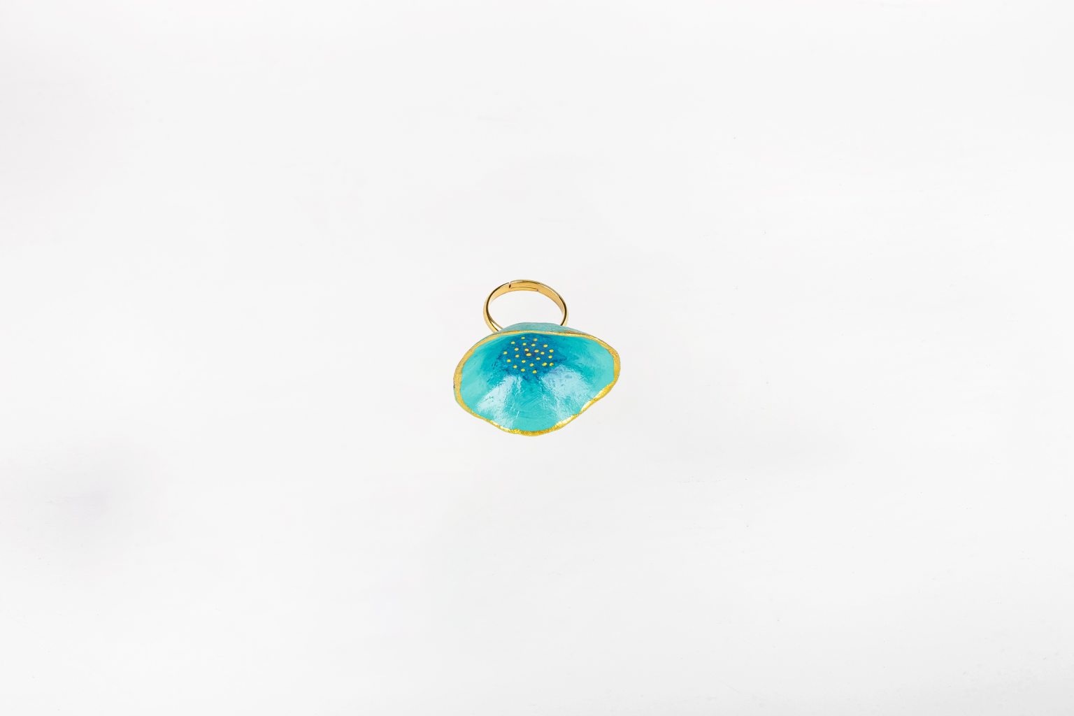 Handmade "Myrto" ring made of papier-mâché