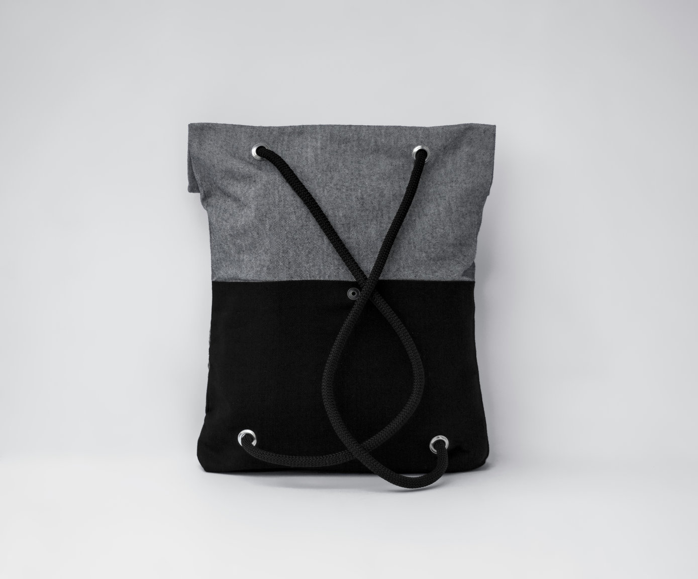 Black & gray backpack