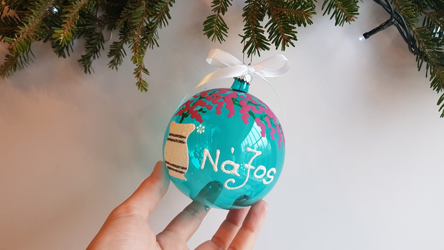 Μεγάλη χειροποίητη φυσητή μπάλα "Νάξος"