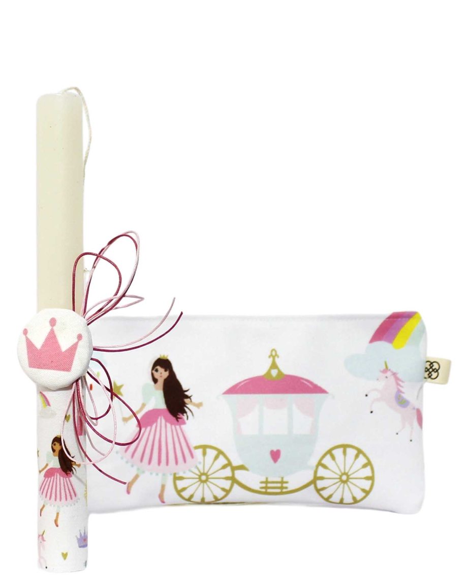 Bougie artisanale avec coffret « Princesse »