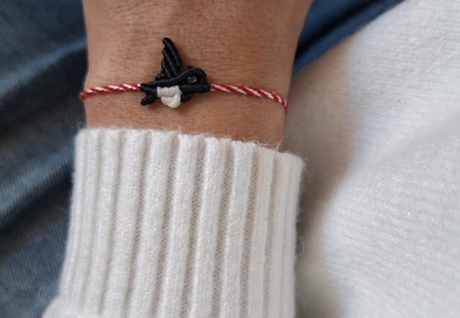 Macramé swallow martis bracelet