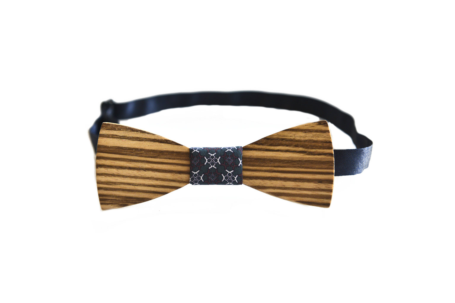 Zebrawood kid bow-tie