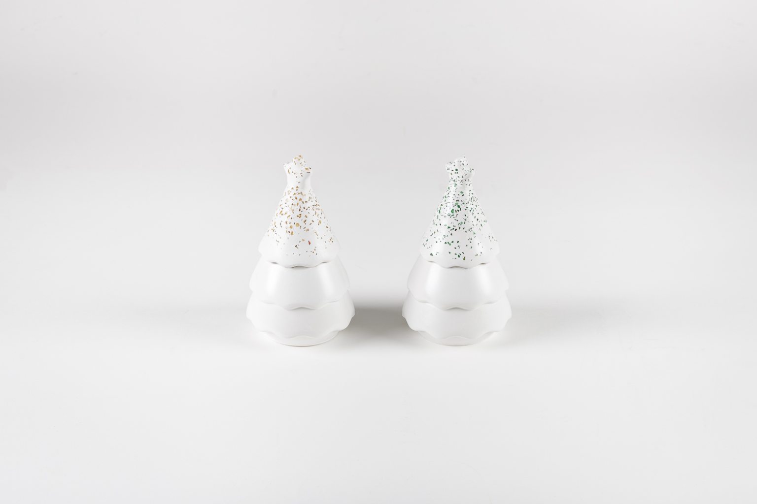 Set of two Christmas trees/candles