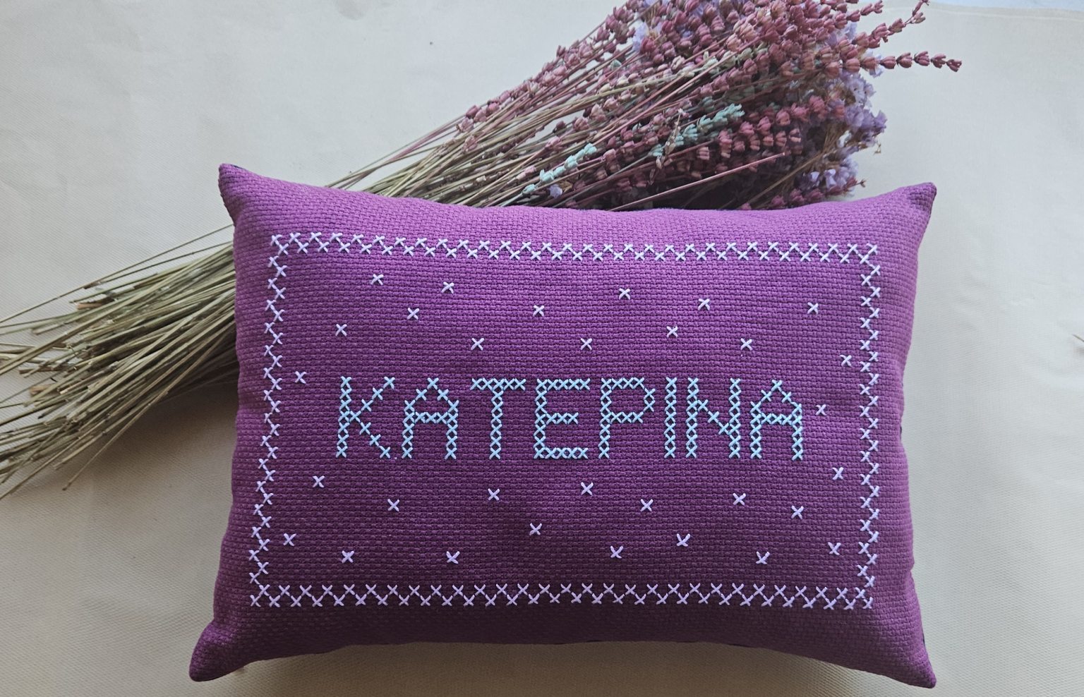 Handmade cushion "ΚΑΤΕΡΙΝΑ"