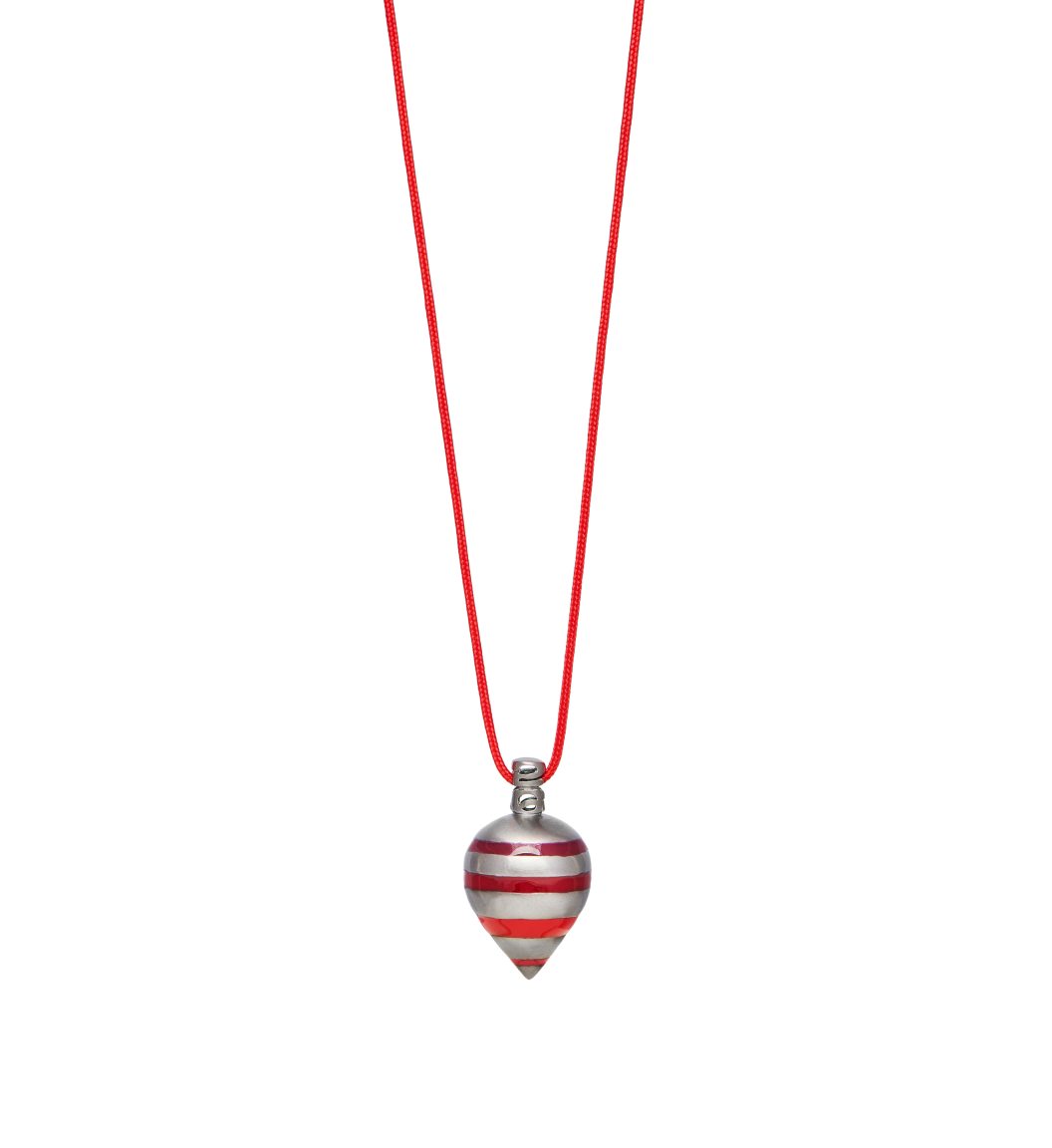 Pendant charm "Red spinning top"