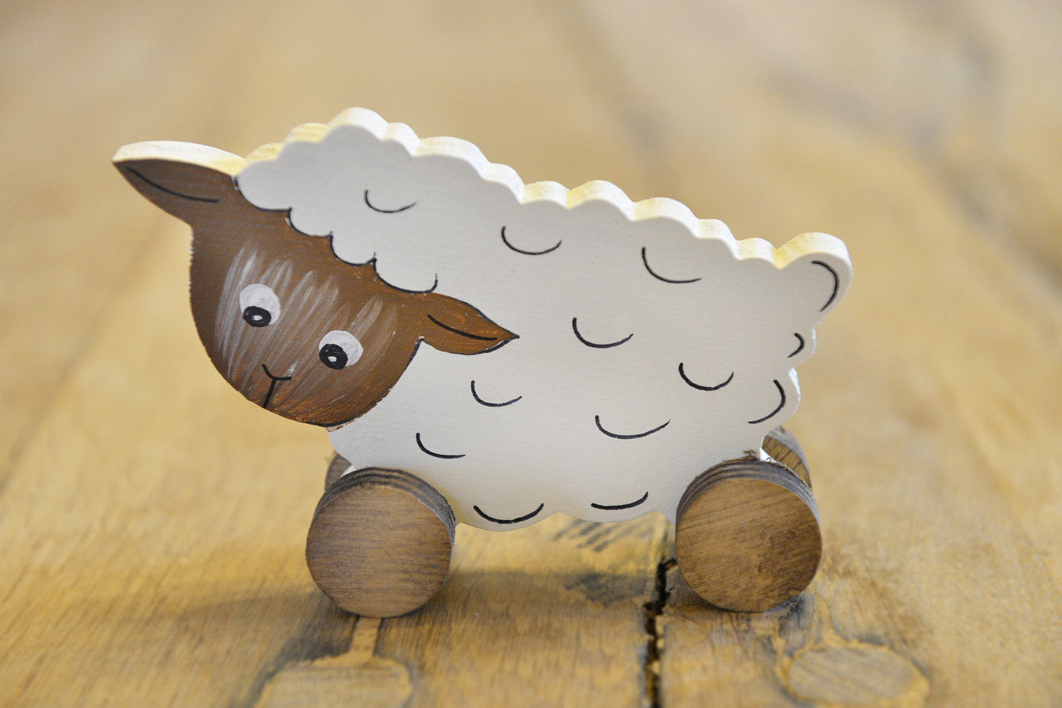 Sheep wooden toy