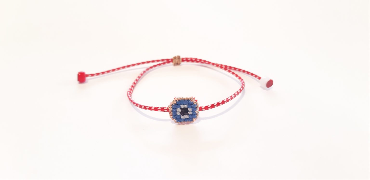 Turquoise evil eye "martis" bracelet