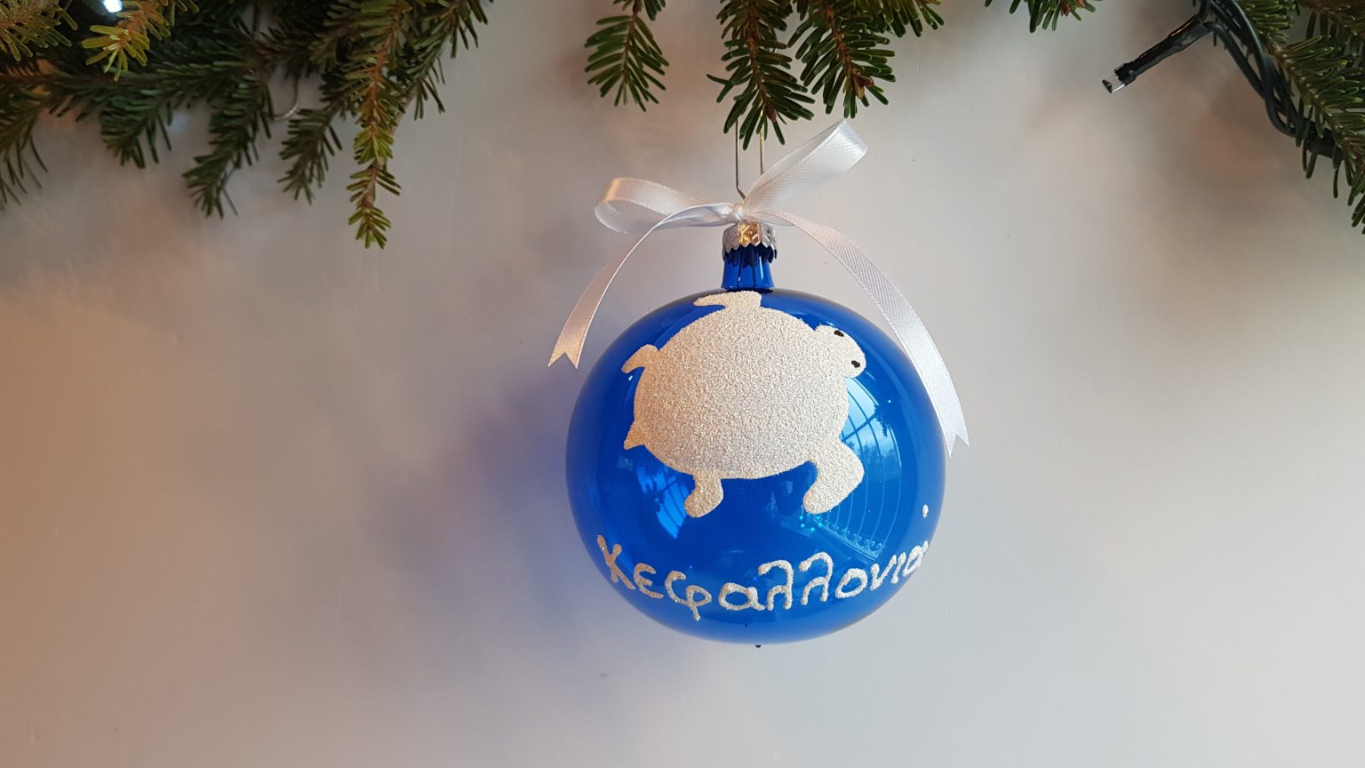 Large handmade hand blown ball "Kefalonia"