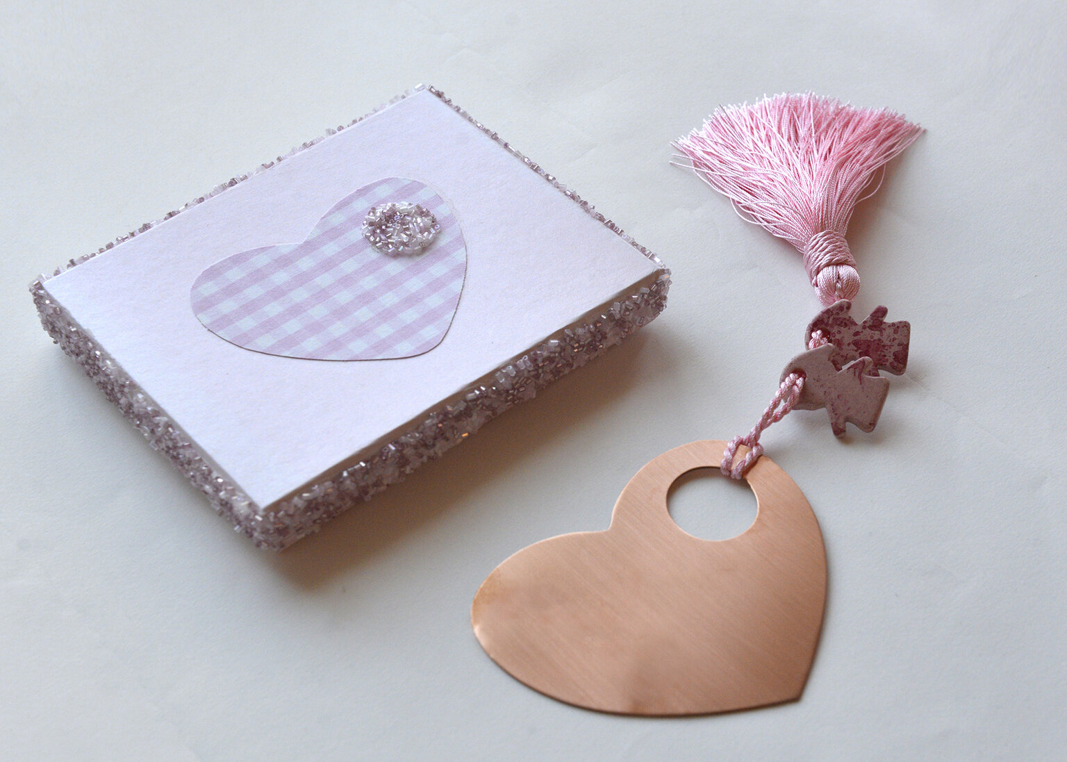 Handmade copper heart