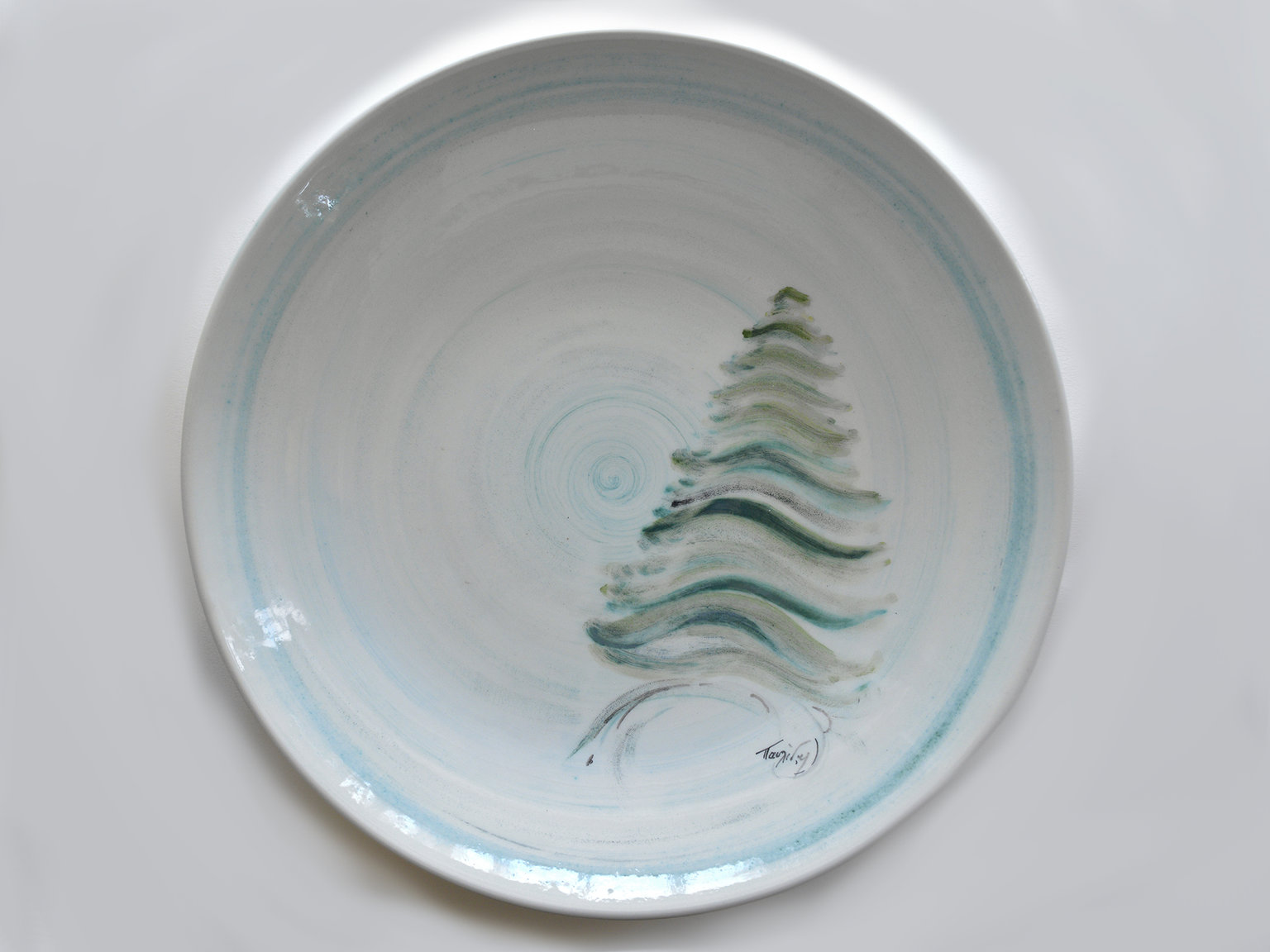 Christmas tree platter