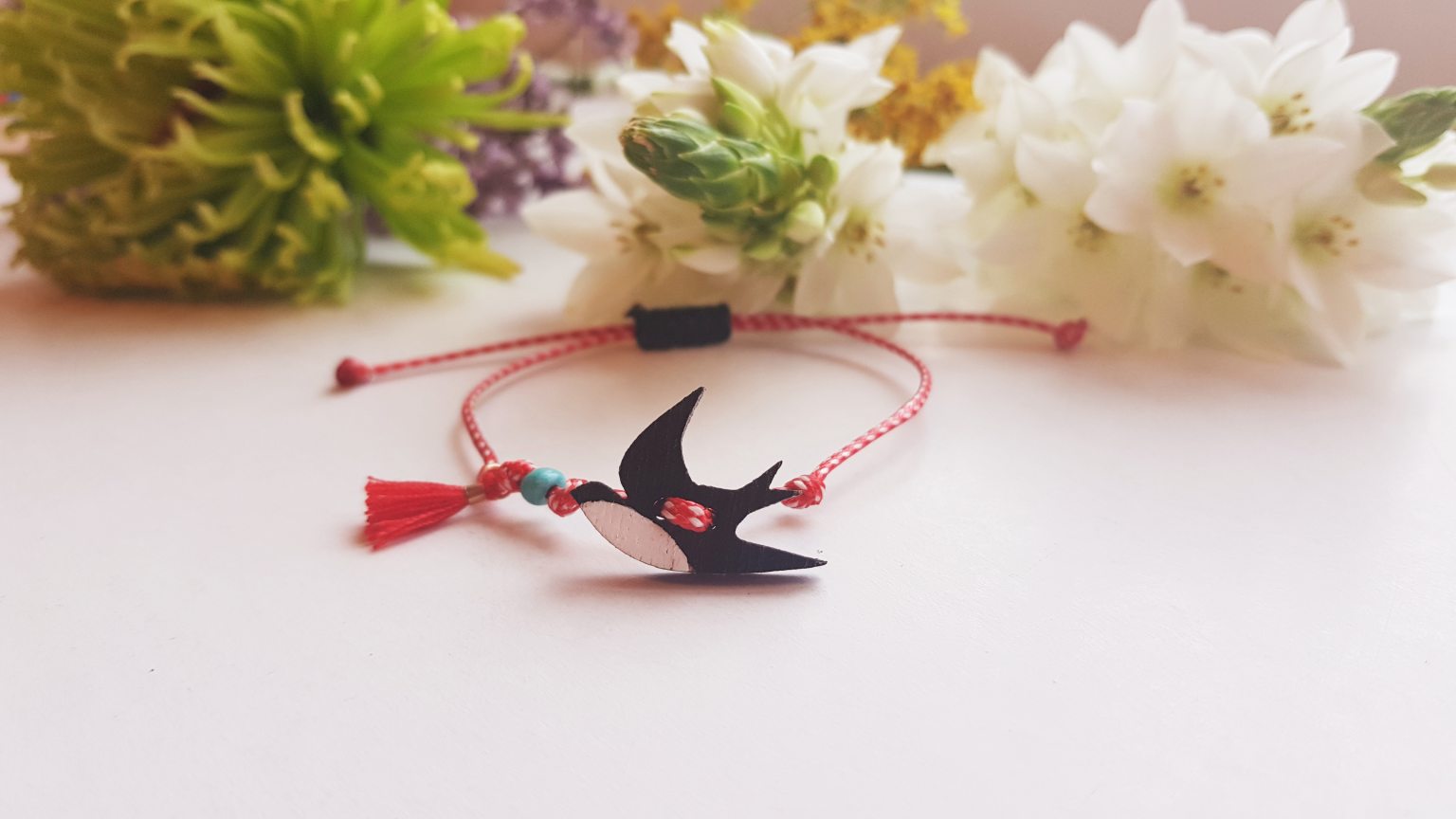 Wooden swallow "martis" bracelet