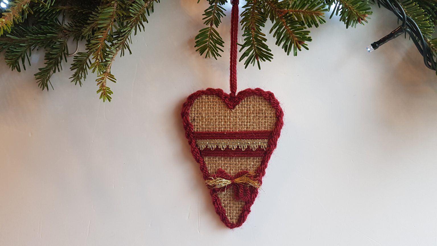Χειροποίητο στολίδι καρδιά