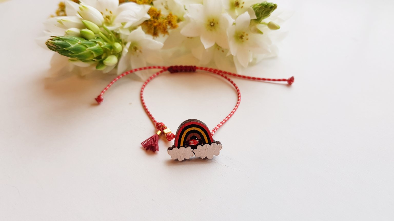 Bracelet "martis" à l'arc-en-ciel