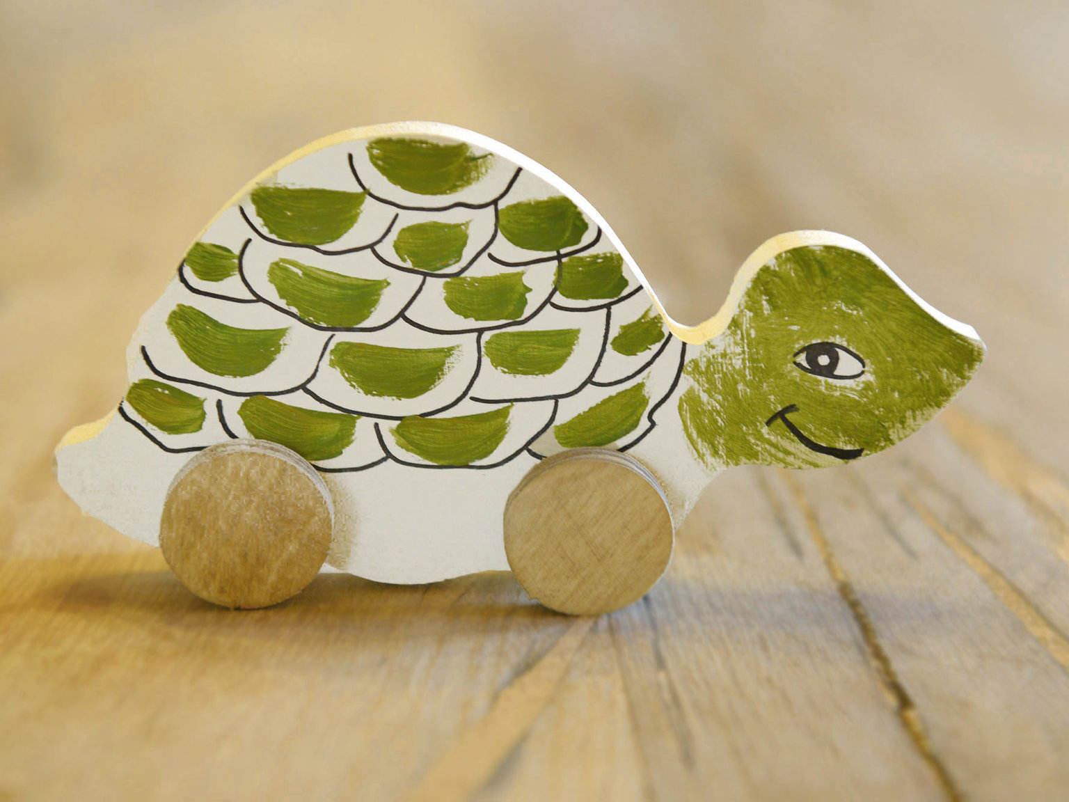 Turtle wooden toy
