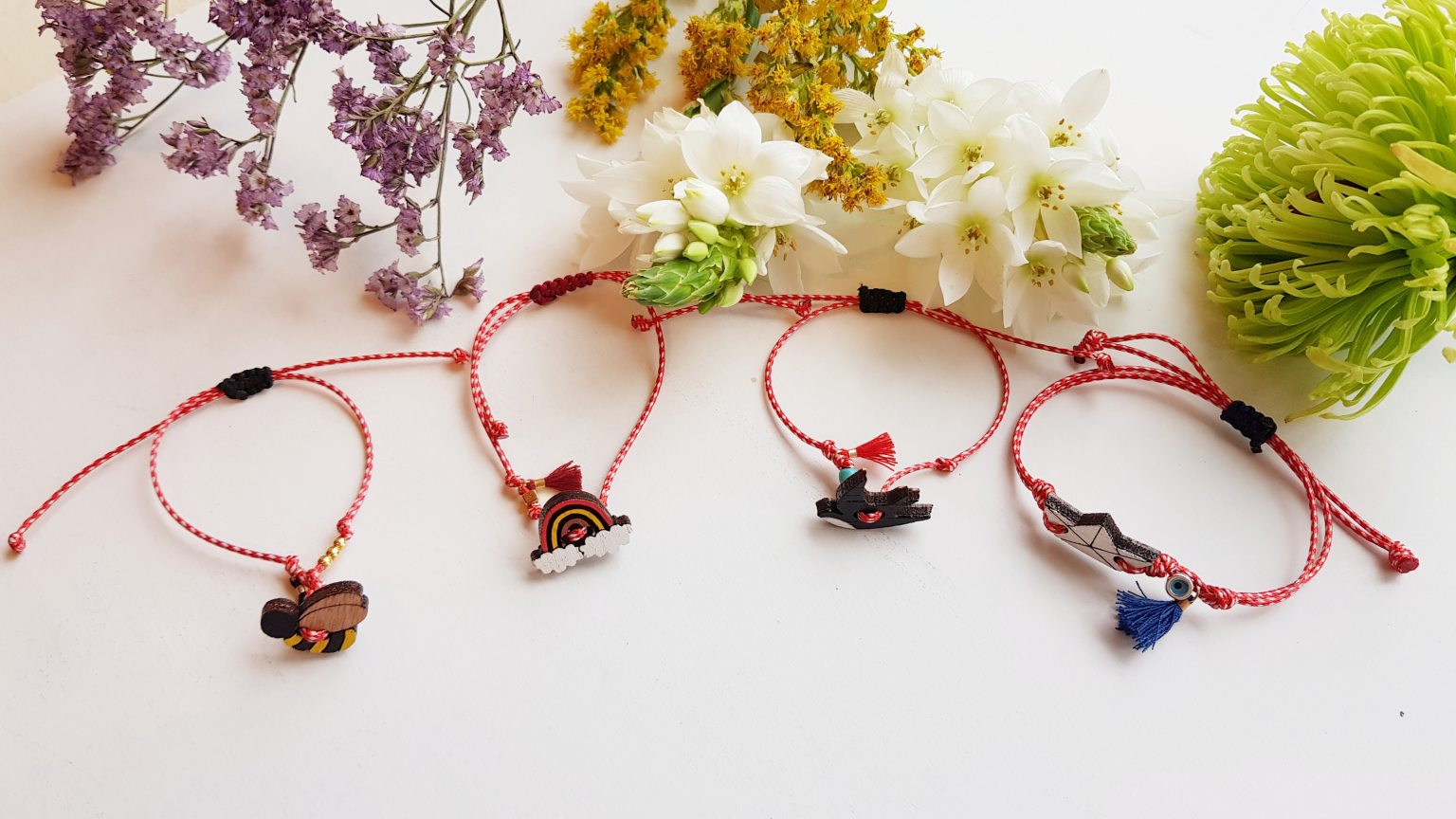 Wooden swallow "martis" bracelet