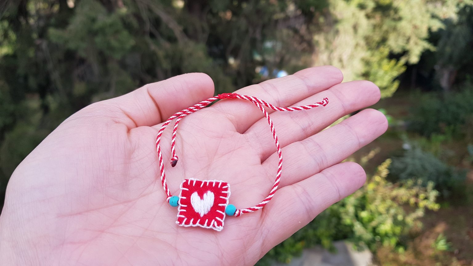 White heart "martis" bracelet