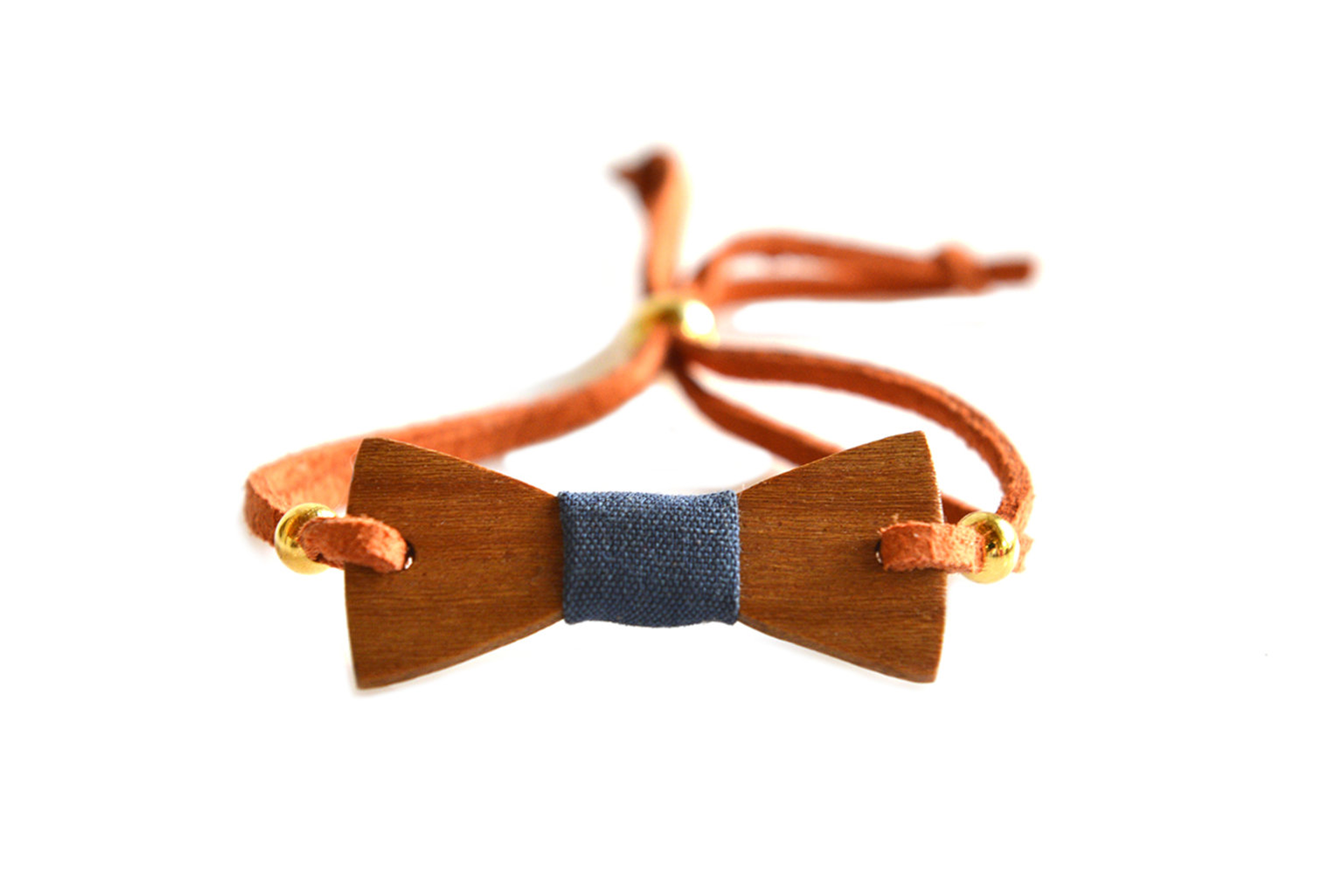 Jacaranda bow-tie bracelet