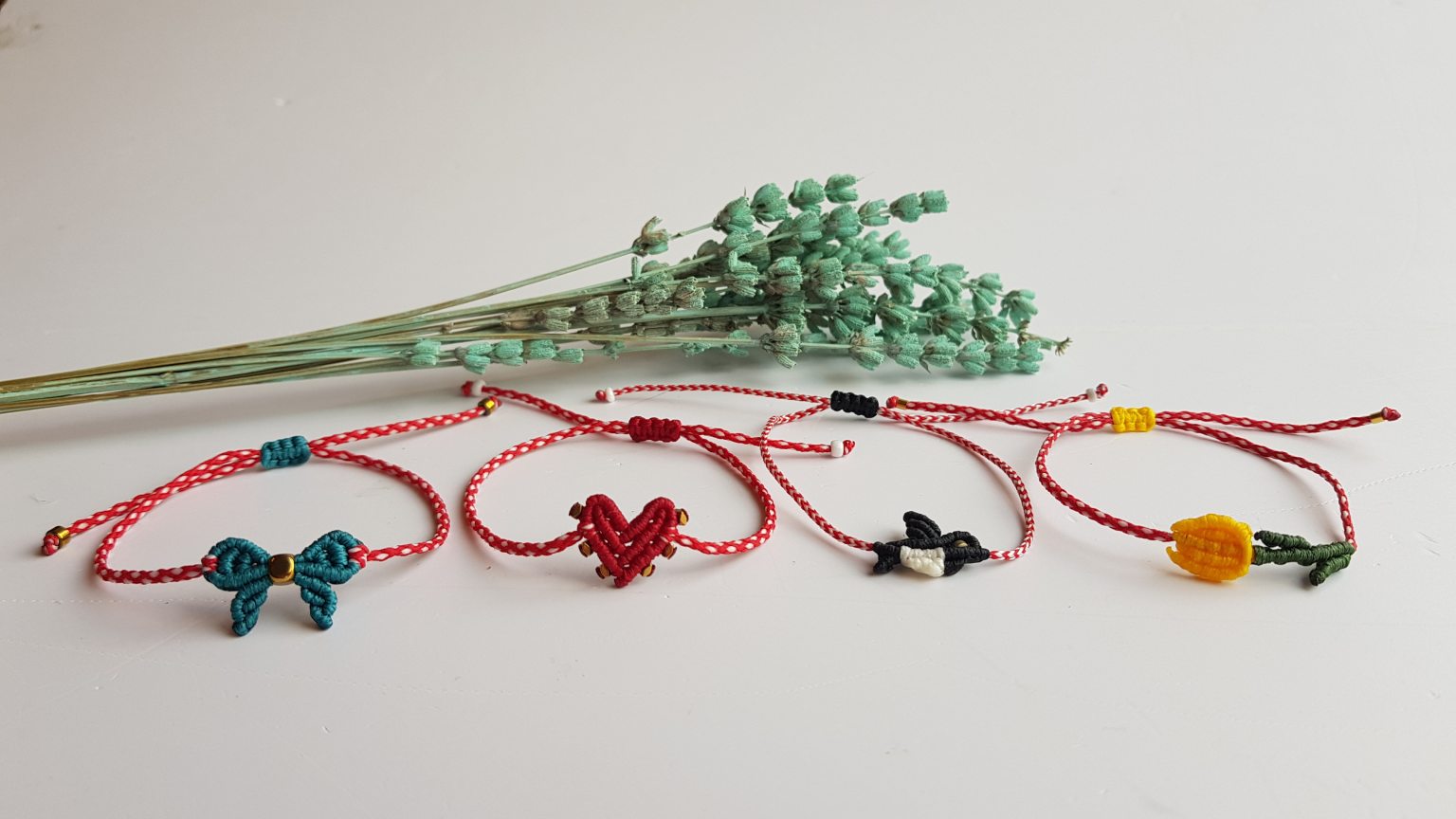 Macramé martis small bow bracelet