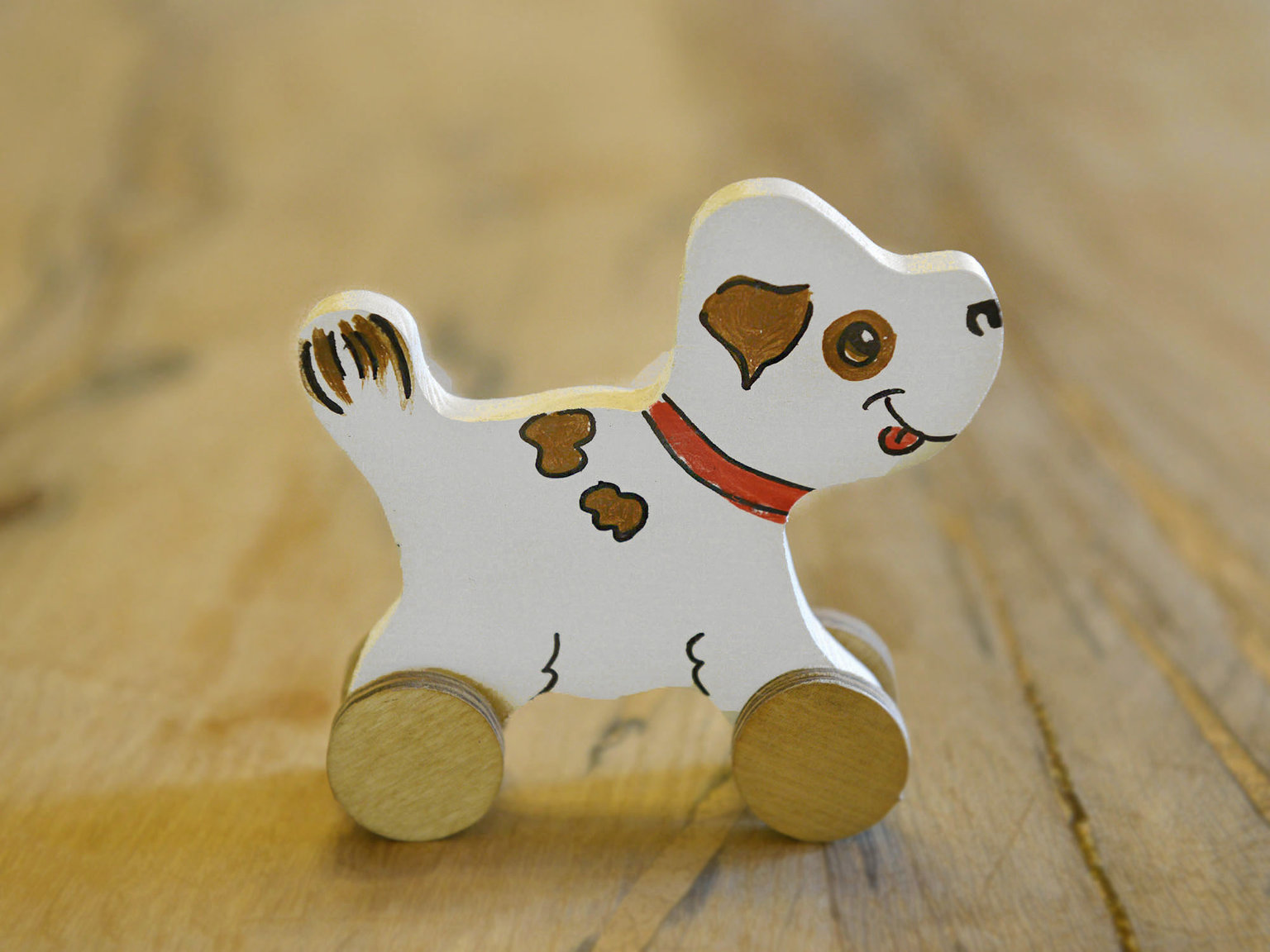 Dog wooden toy
