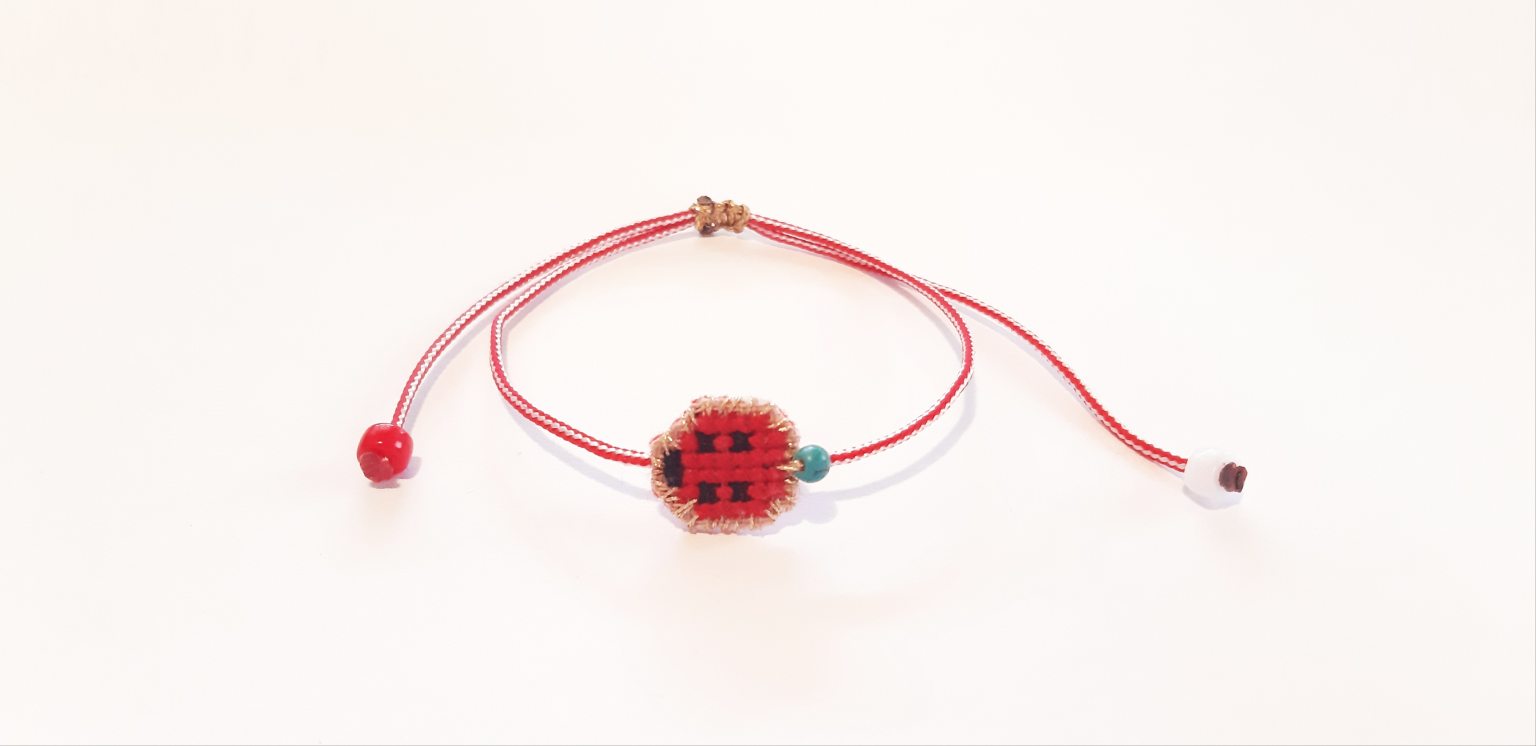 Red ladybug "martis" bracelet