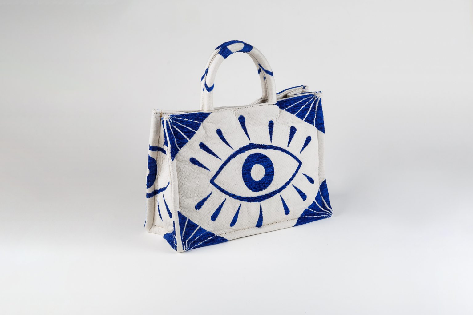 Grand sac "Mykonos" œil bleu