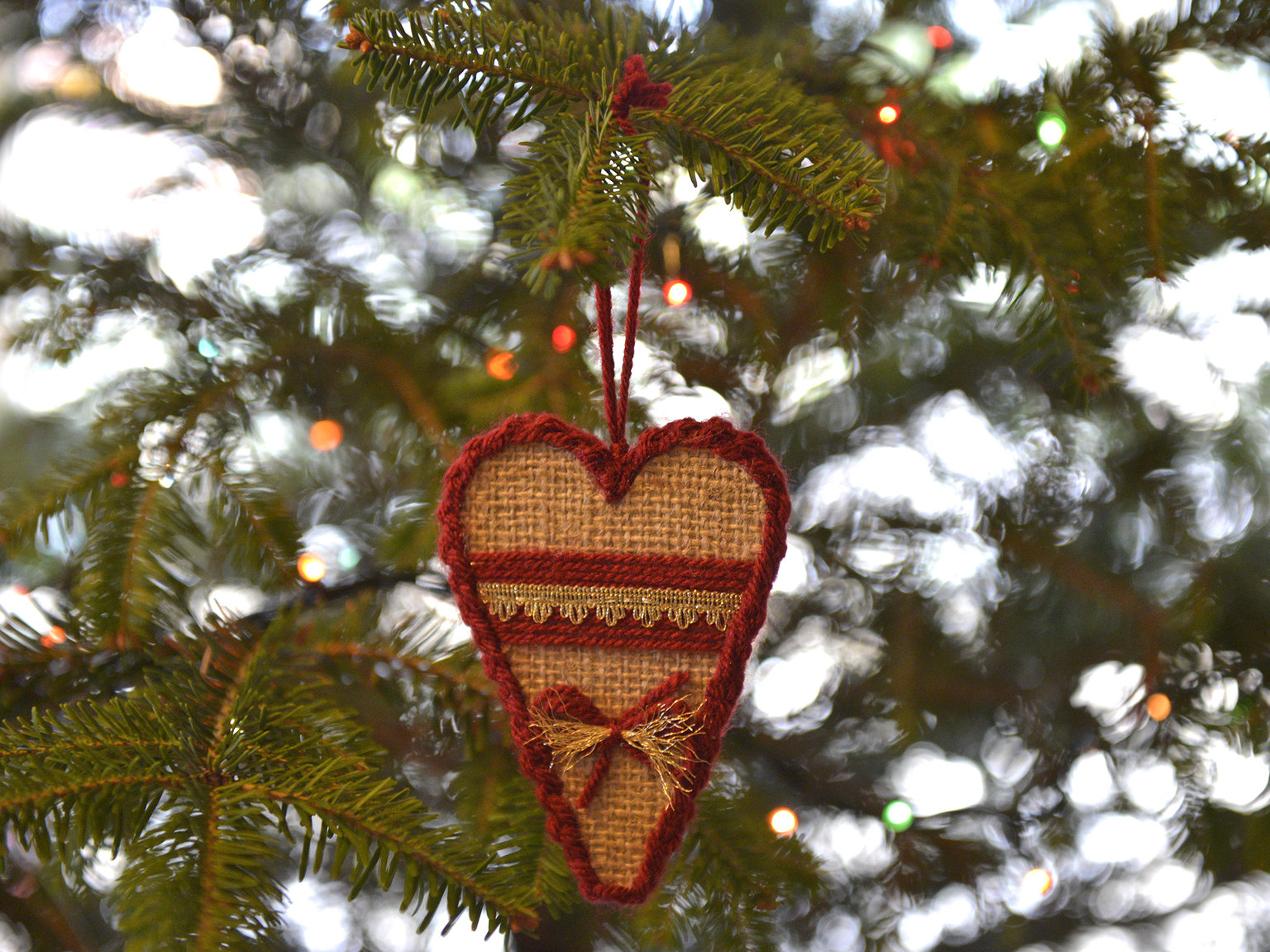 Χειροποίητο στολίδι καρδιά