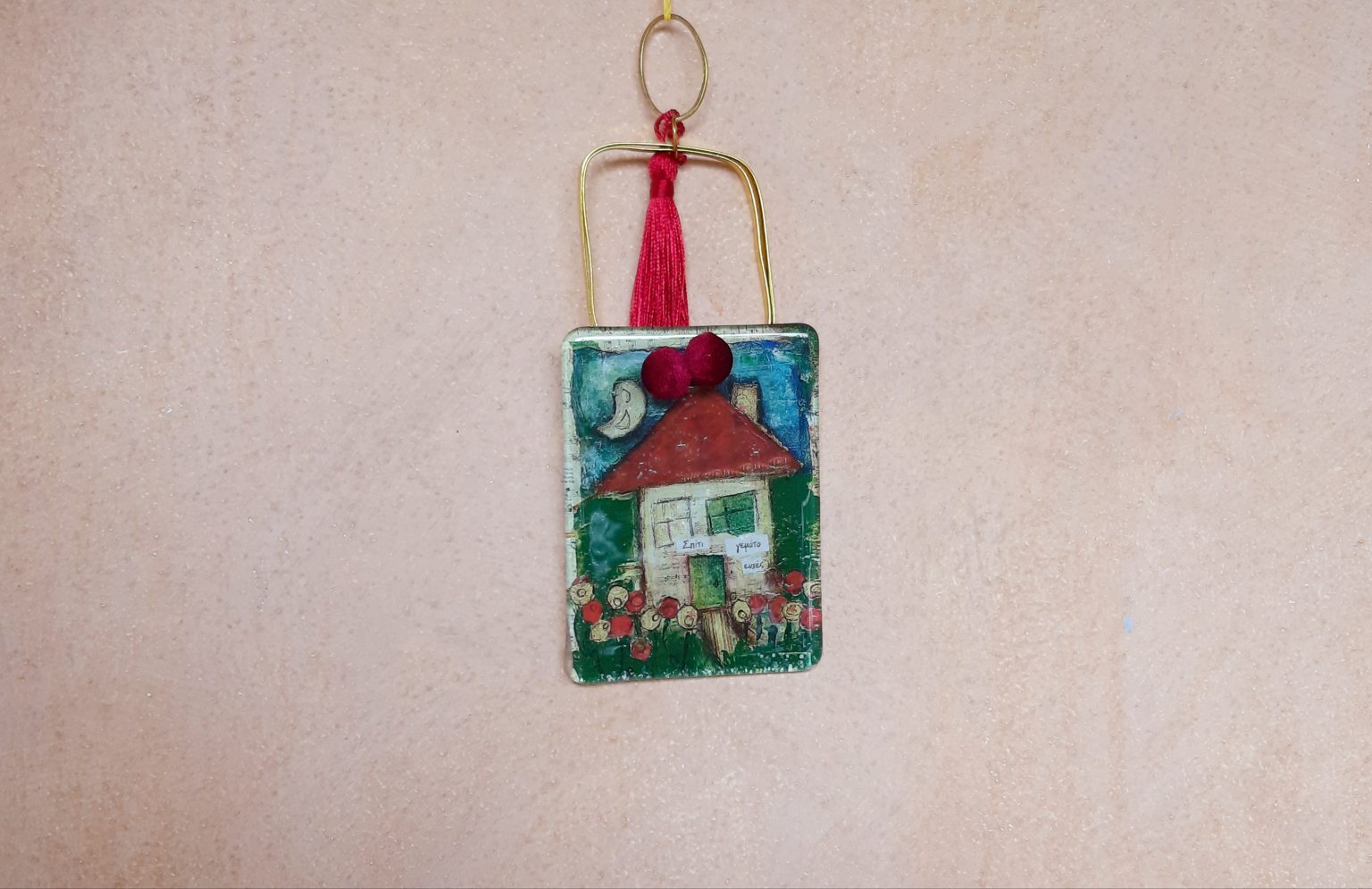 Handmade house lucky charm