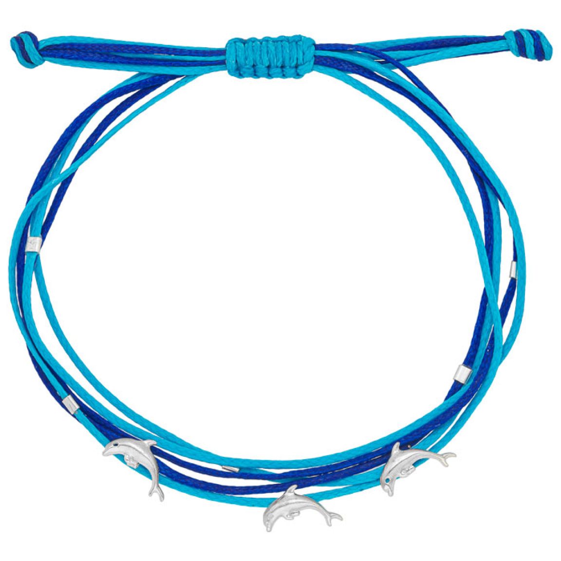 Bracelet avec des dauphins en argent