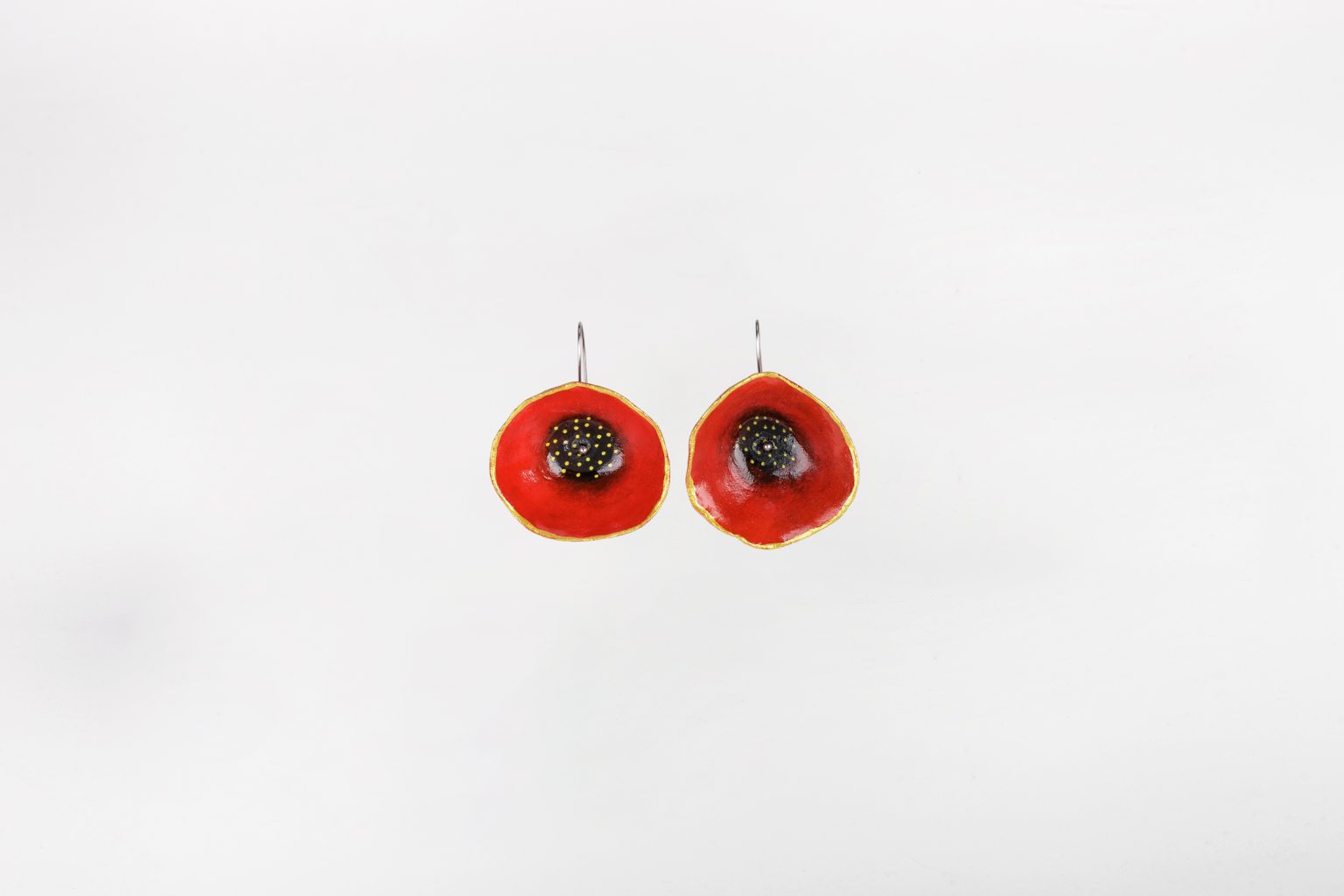 Xειροποίητα σκουλαρίκια "Αφροδίτη" από papier mache