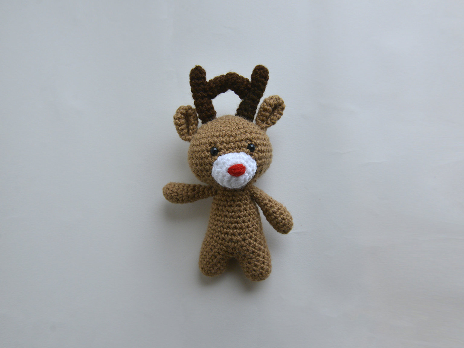 Hand-knitted reindeer