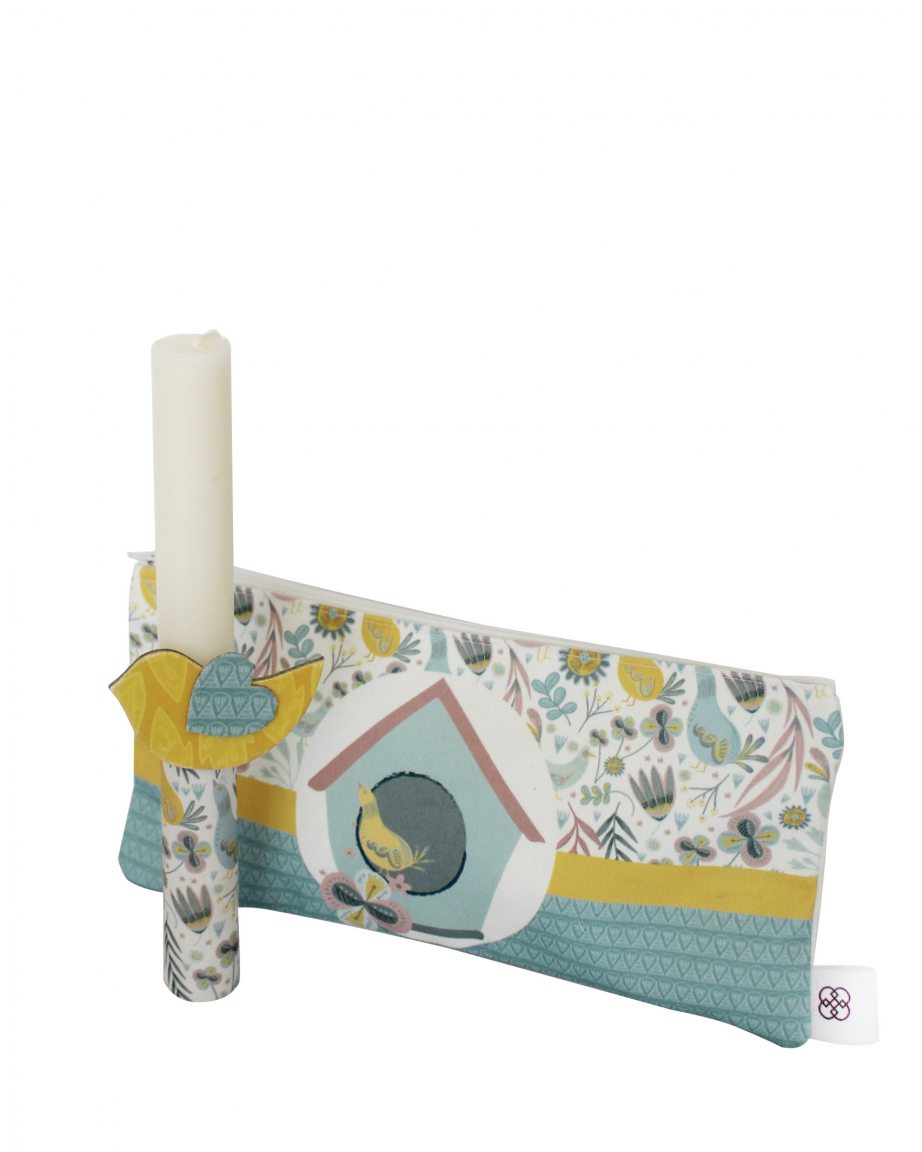 Handmade Easter candle with "Pheasant" pencil case