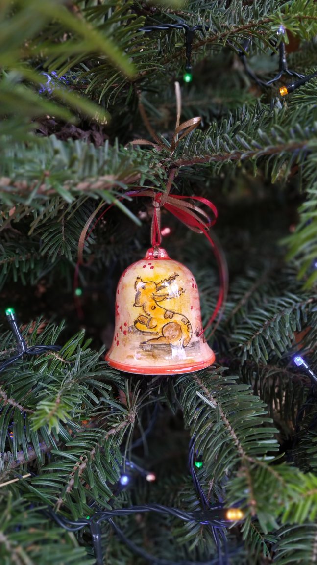 Christmas bell ornament - deer