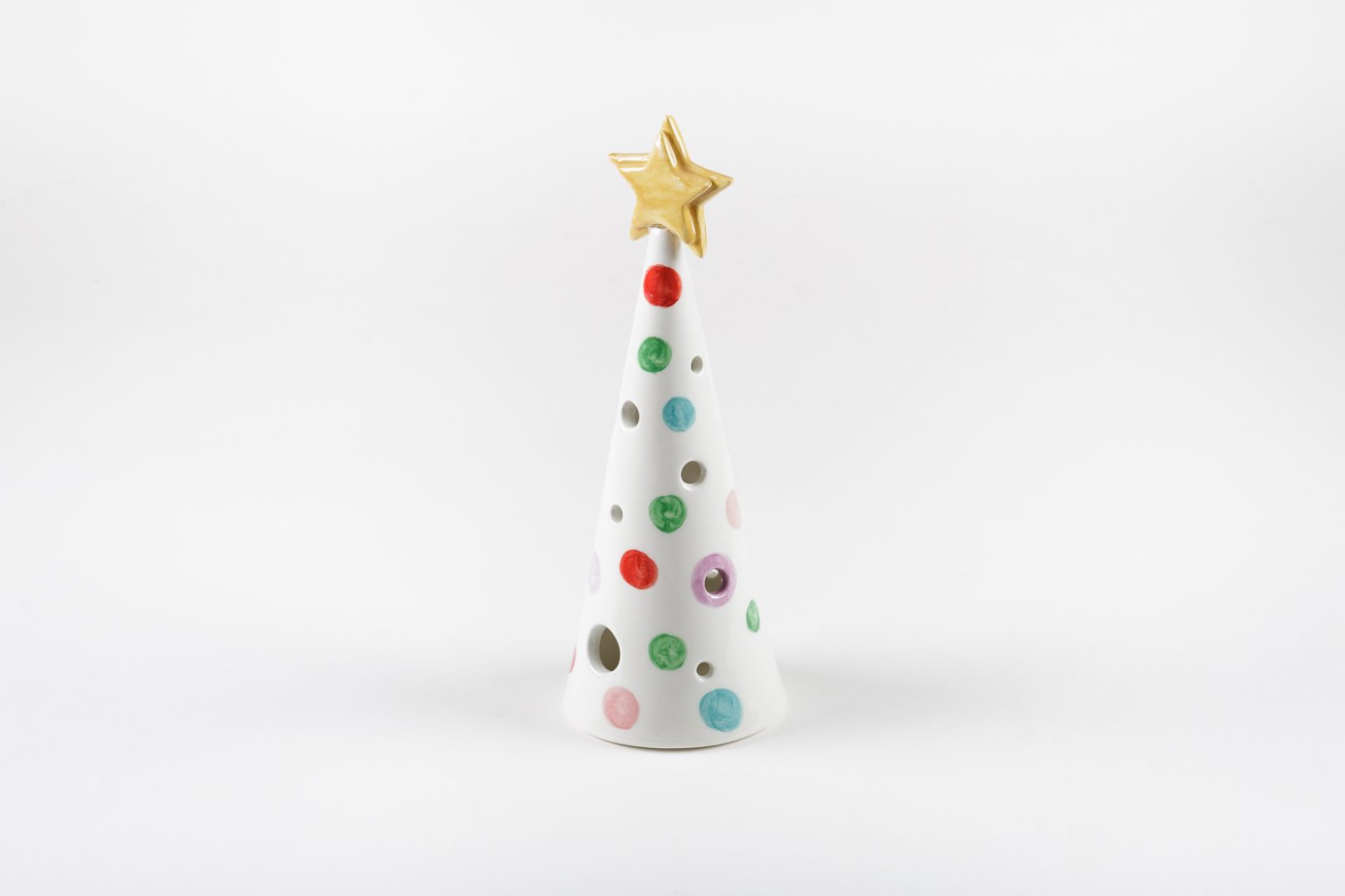 Handmade ceramic polka dot tree