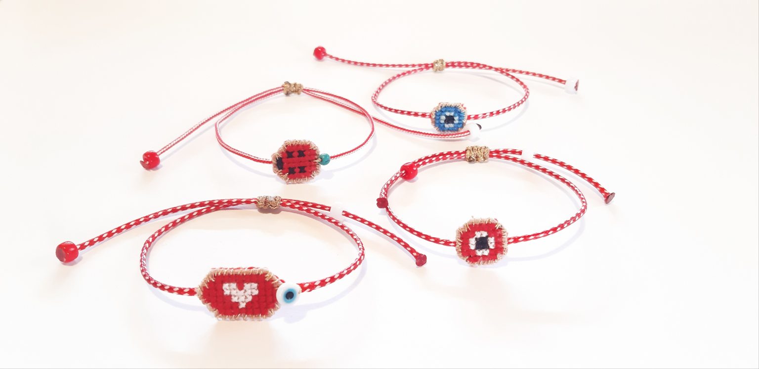 Red ladybug "martis" bracelet