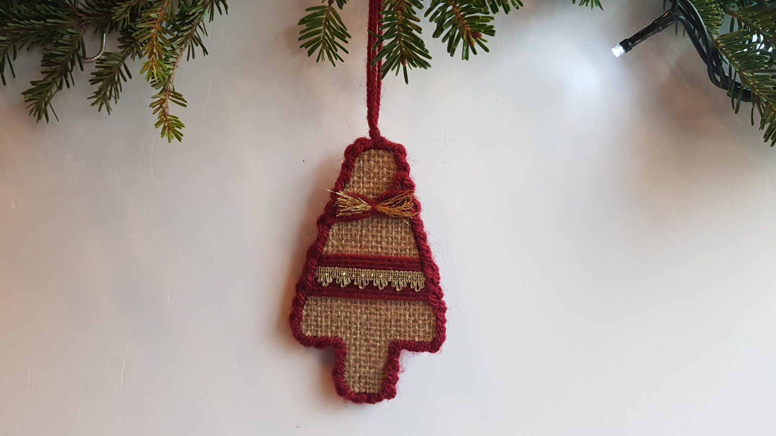 Χειροποίητο στολίδι έλατο