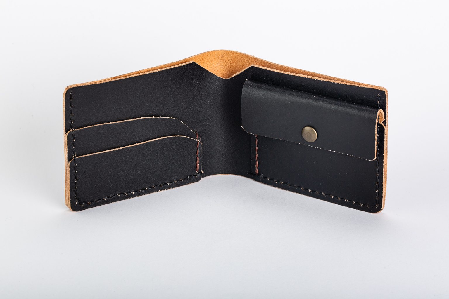 Black wallet, cardholder & key-chain gift set