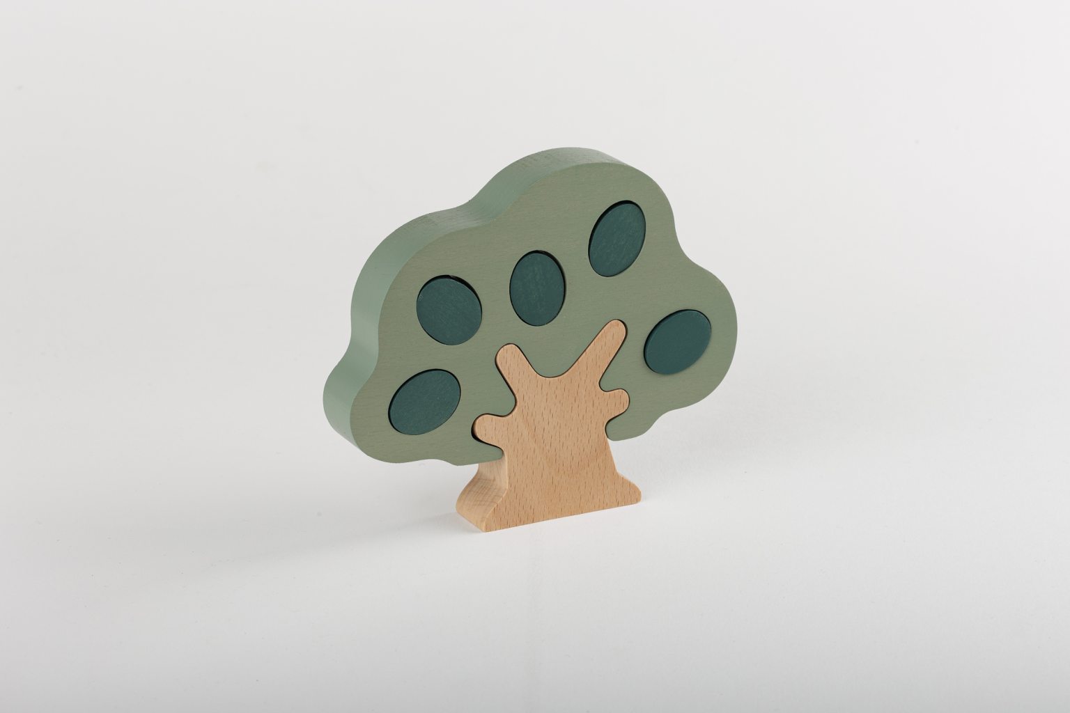 Wooden decorative puzzle "Tree with olives"