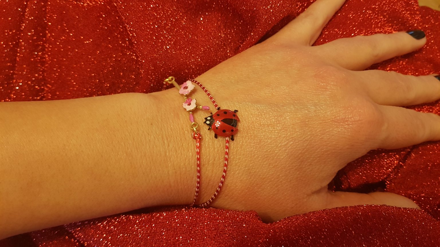 Bracelet "martis" aux fleurs d'amandier