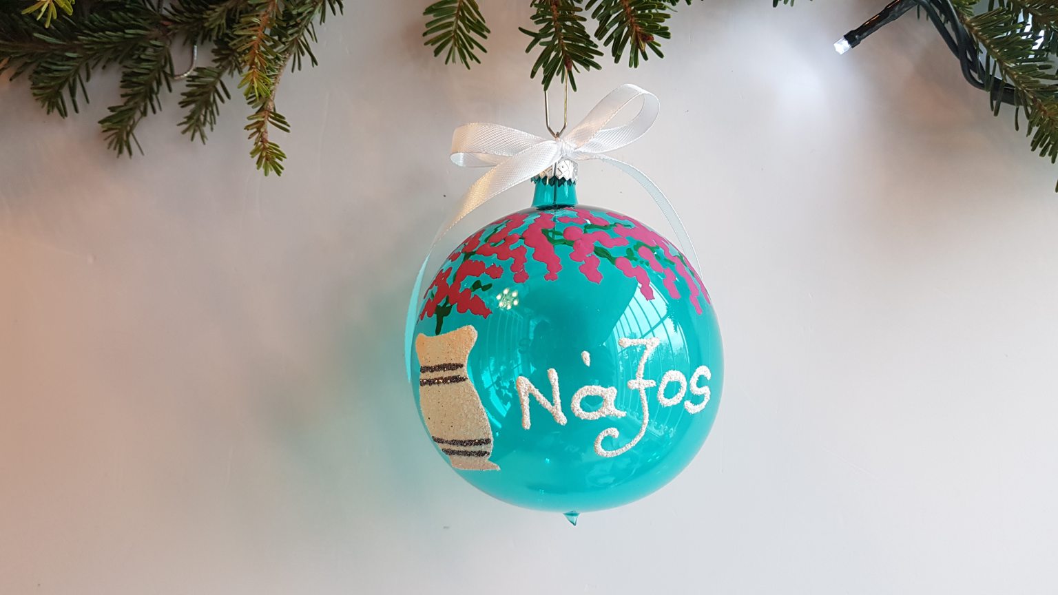 Μεγάλη χειροποίητη φυσητή μπάλα "Νάξος"