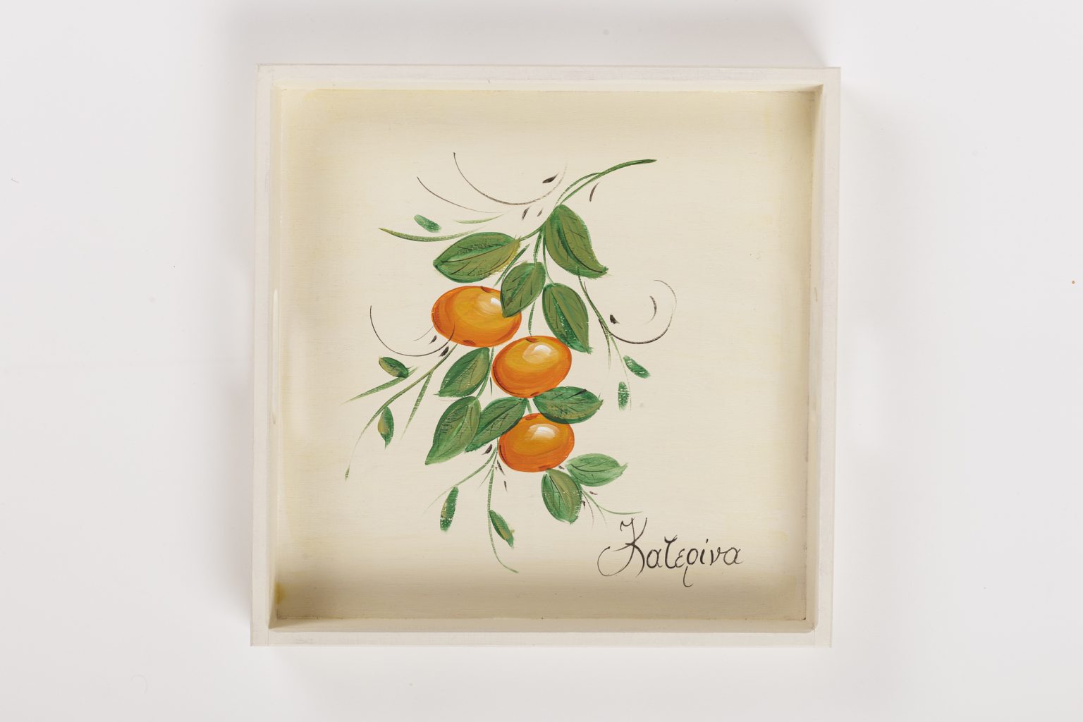 Handmade wooden tray "Katerina"