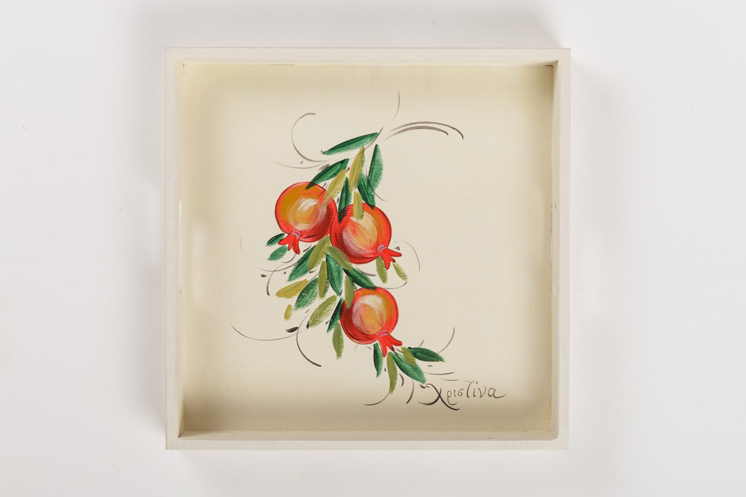 Handmade wooden tray "Christina"