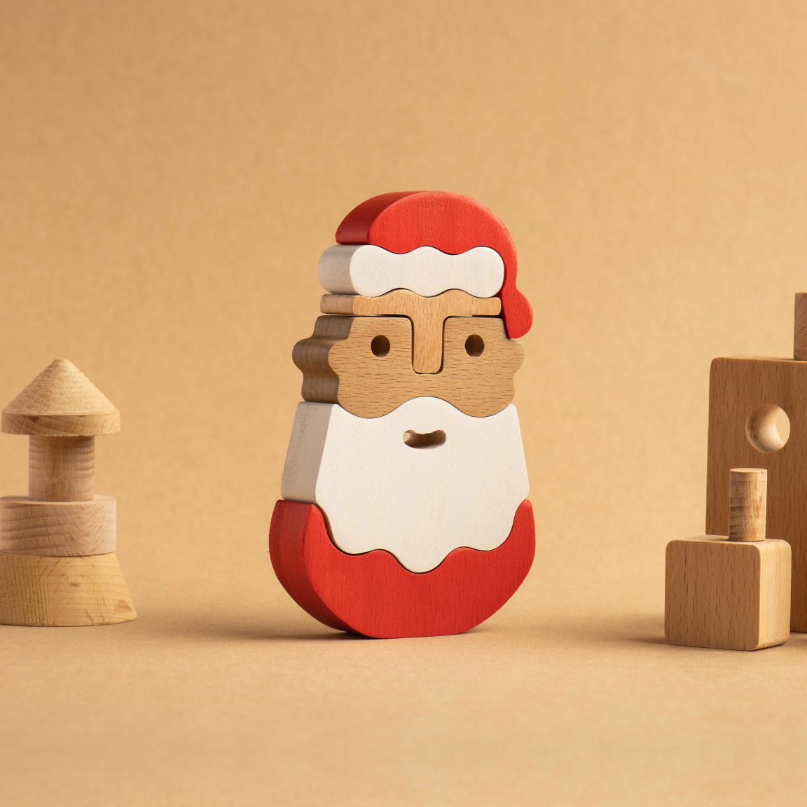 Small stacking toy: "Santa Claus"