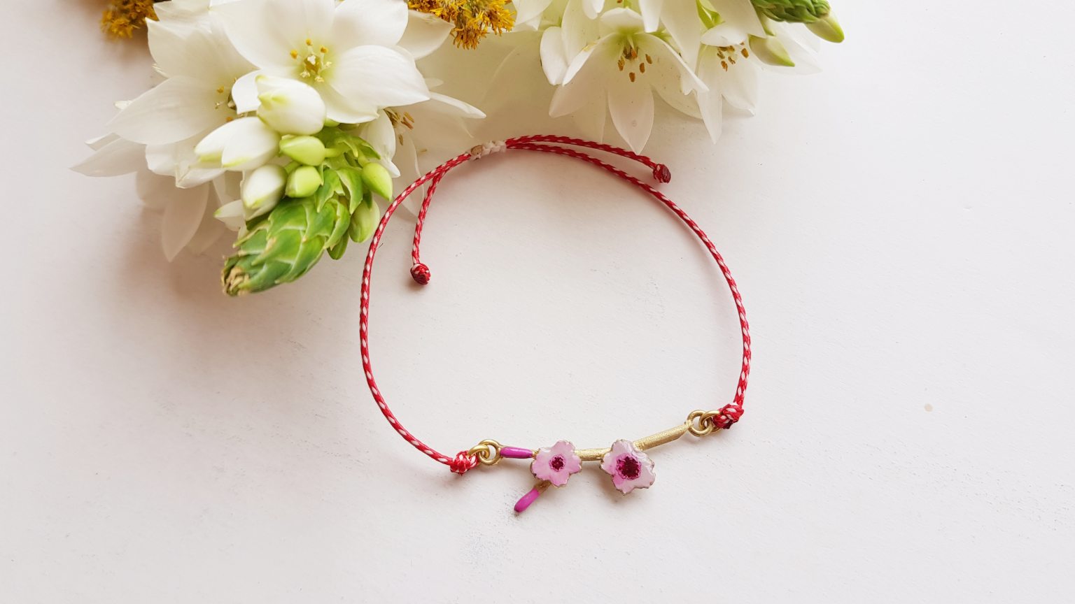 Almond blossoms "martis" bracelet