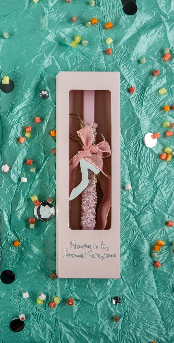 Λαμπάδα με plexiglass μπρελόκ τακούνι