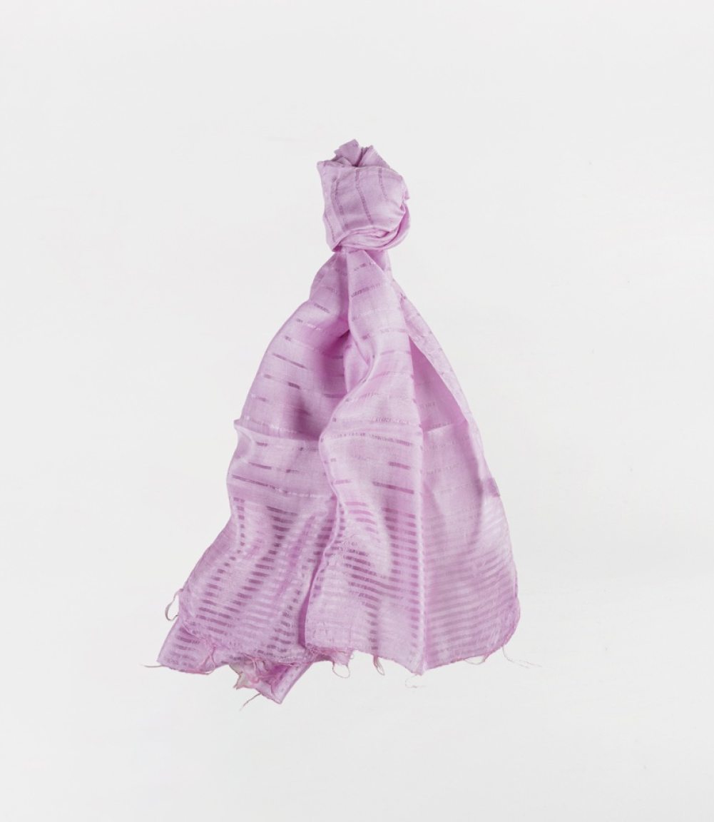 Lilac silk scarf