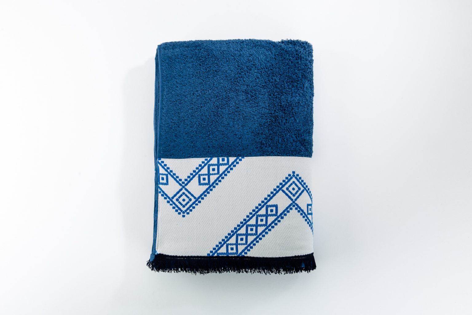 "Greek blue" beach towel